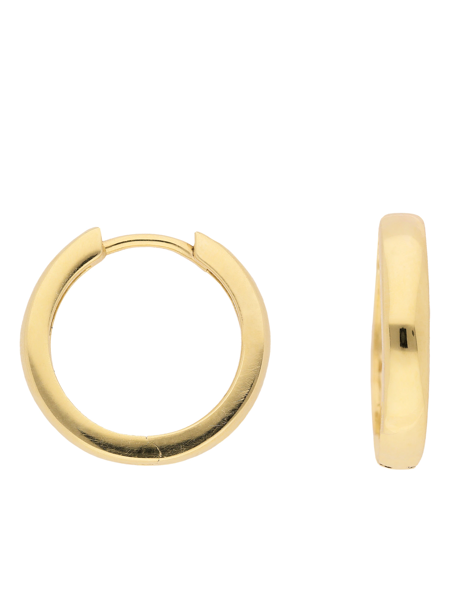 Adelia´s Paar Ohrhänger "585 Gold Ohrringe Creolen Ø 17 mm", Goldschmuck fü günstig online kaufen