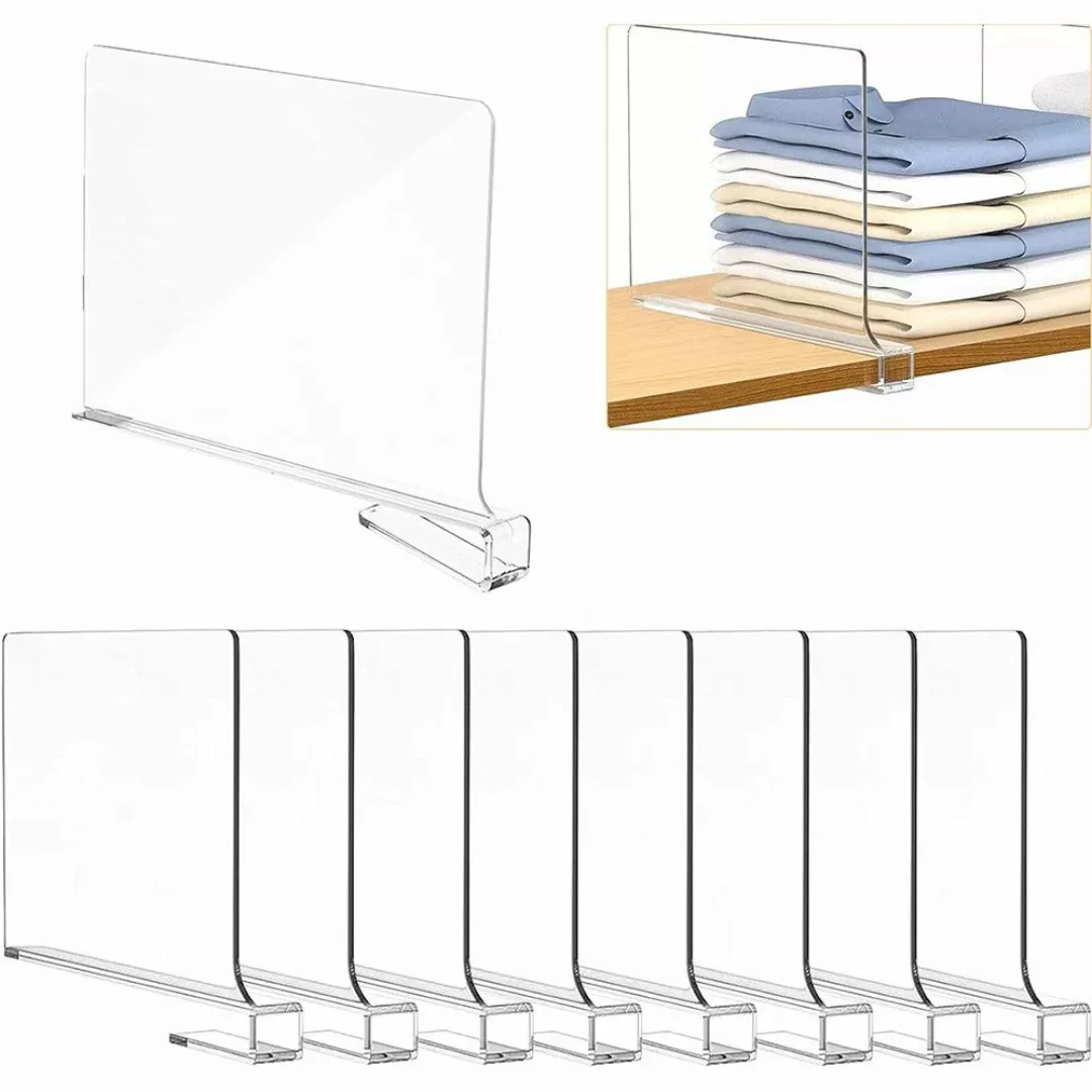 NUODWELL Schubladeneinsatz 8 Stück Transparente Schrank günstig online kaufen