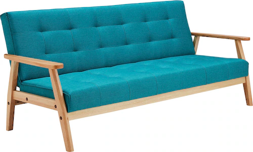 SalesFever Schlafsofa "Skagen, Sofa, 3-Sitzer", mit Holzgestell, 60 Relax- günstig online kaufen