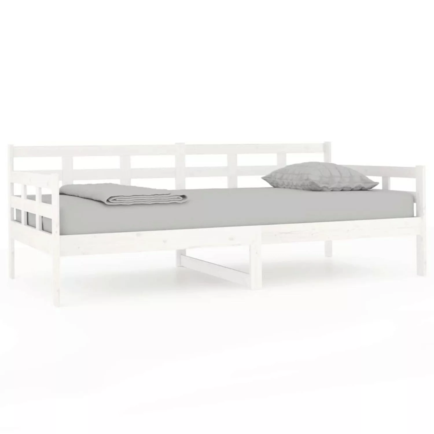 Vidaxl Tagesbett Weiß Massivholz Kiefer 90x190 Cm günstig online kaufen