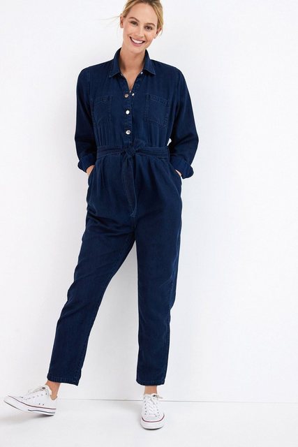 Next Umstandsoverall Denim-Jumpsuit mit Knöpfen (1-tlg) günstig online kaufen