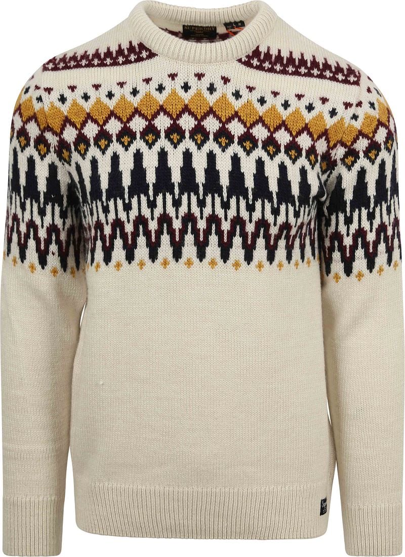 Superdry Fairisle Off-white  - Größe XL günstig online kaufen