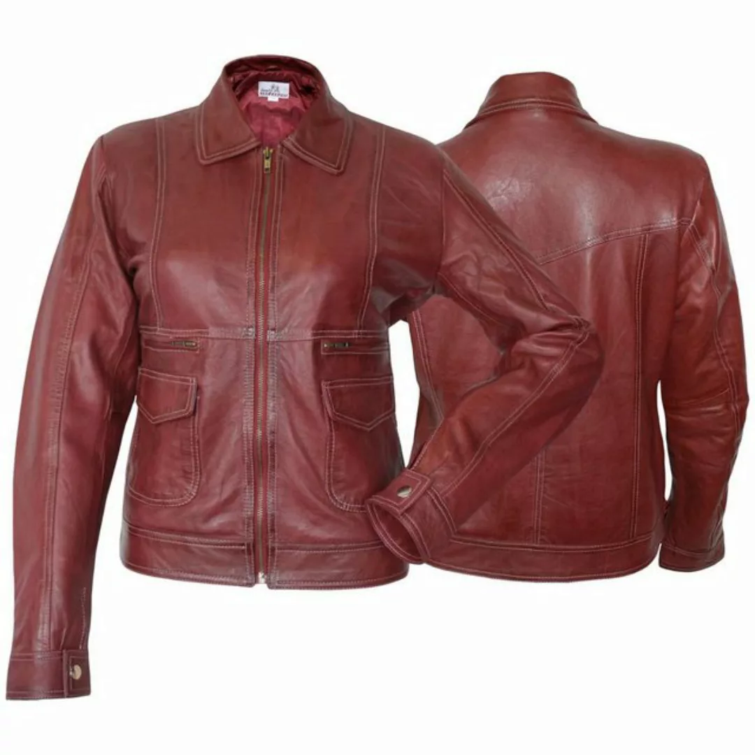 German Wear Lederjacke Trend 400J red Damen Lederjacke Jacke aus Lamm Nappa günstig online kaufen