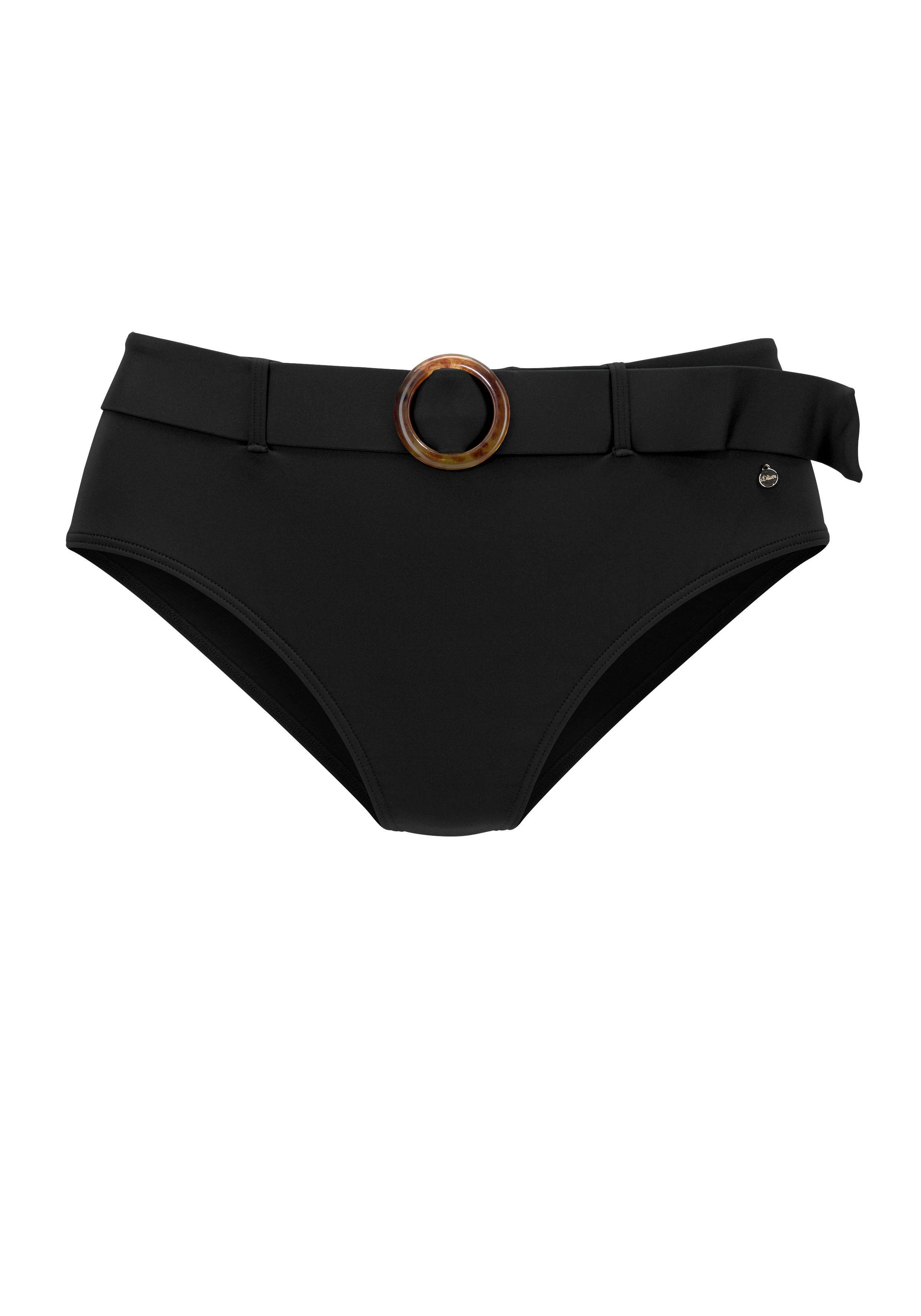 s.Oliver Highwaist-Bikini-Hose "Rome", mit abnehmbarem Gürtel günstig online kaufen