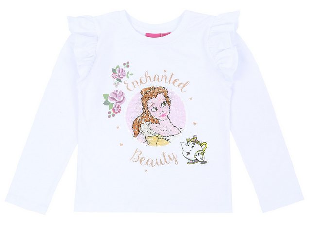 Sarcia.eu Rüschenbluse Weiße Bluse mit Rüsche Bella DISNEY 6-7 Jahre günstig online kaufen