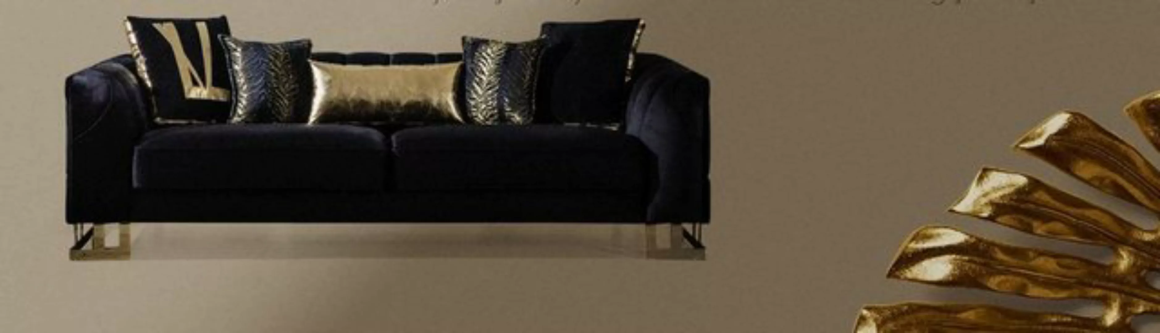 JVmoebel Sofa Sofa Couch Polster Textil italienischer Stil Möbel Sitzer 3Si günstig online kaufen