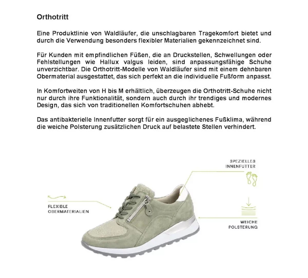 Waldläufer Keilsneaker "H-CLARA-SOFT", mit komfortabler Orthotritt-Ausstatt günstig online kaufen