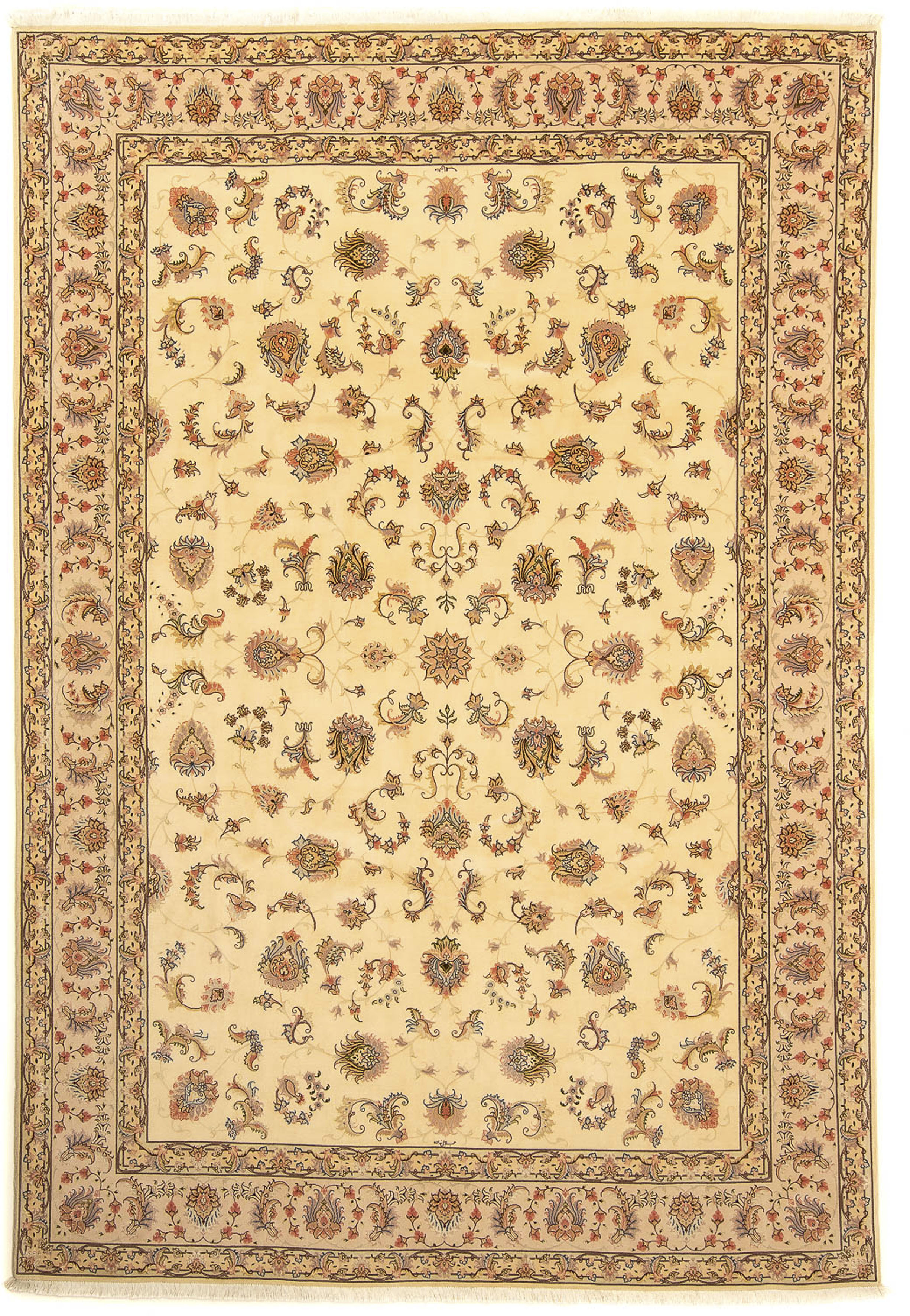 morgenland Orientteppich »Perser - Täbriz - Royal - 360 x 257 cm - beige«, günstig online kaufen