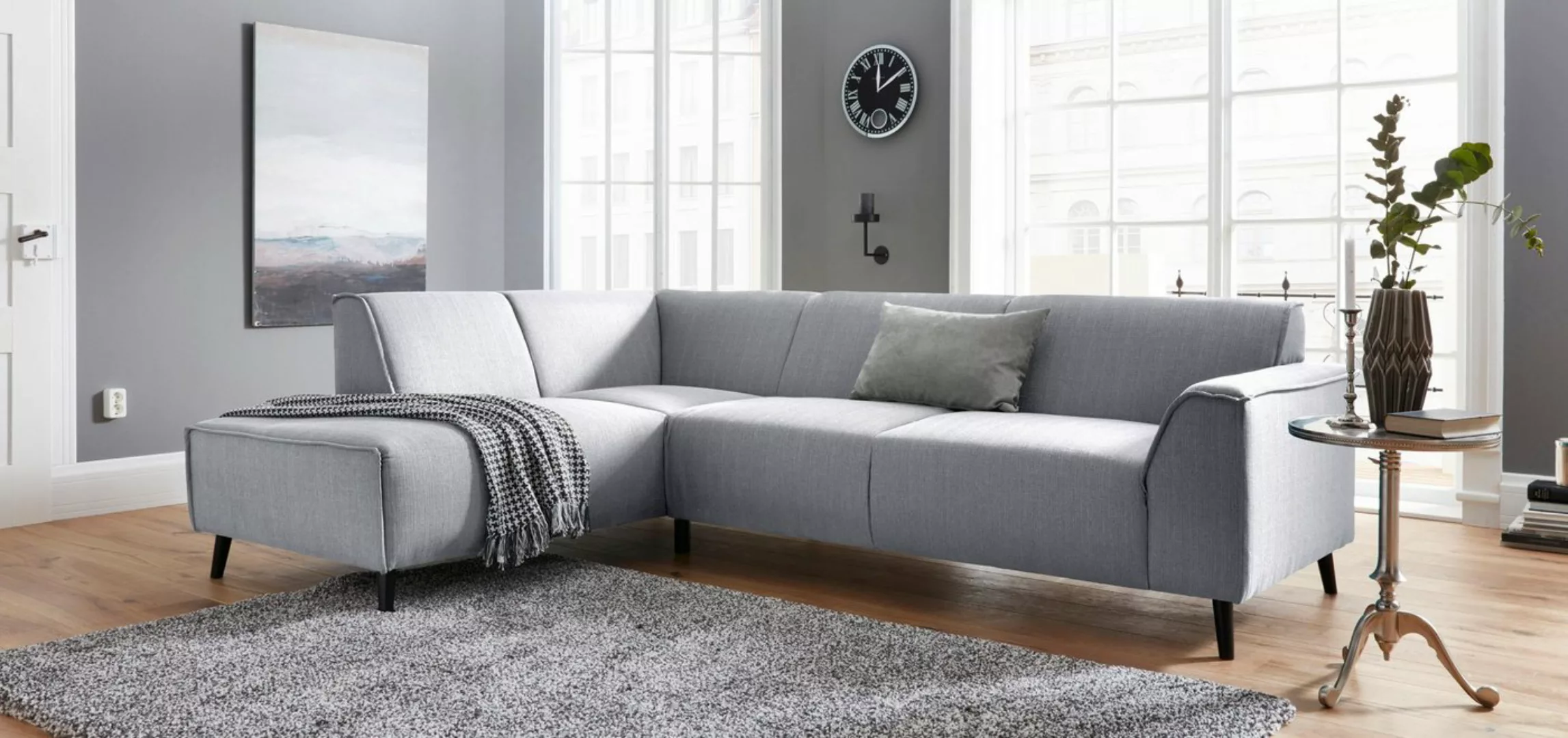 DOMO collection Ecksofa Amora L-Form, mit Ottomane, inklusive komfortablen günstig online kaufen