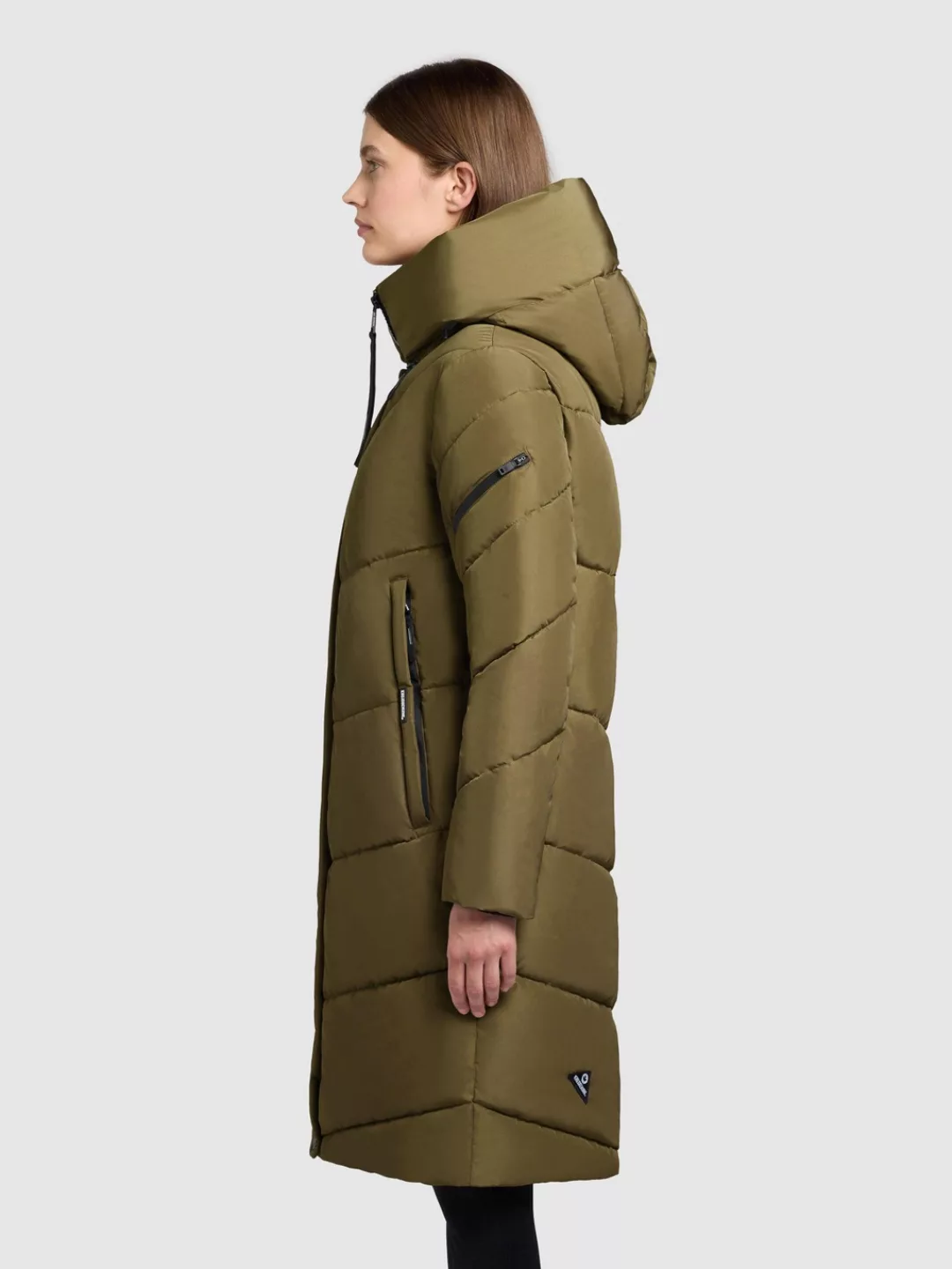 khujo Steppmantel "Jange-YM", Warmer Wintermantel mit magnetischen Details günstig online kaufen