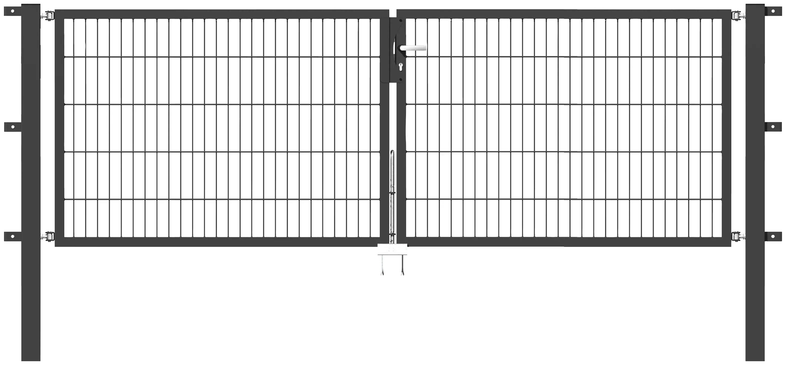 Alberts Zaundoppeltür "Flexo", 300 cm Breite (150cm + 150cm), in versch. Hö günstig online kaufen