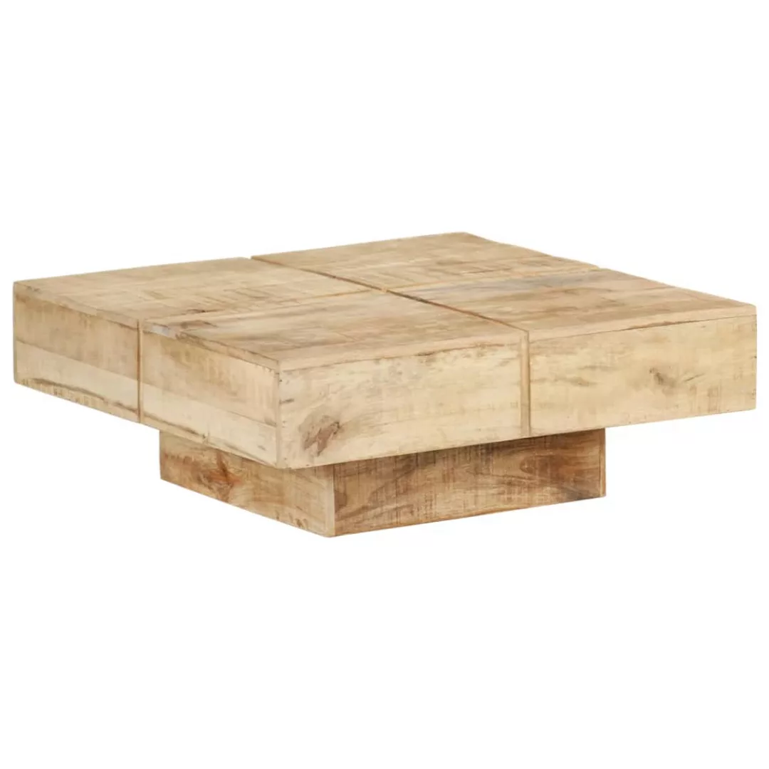 Couchtisch 80x80x28 Cm Massivholz Mango günstig online kaufen