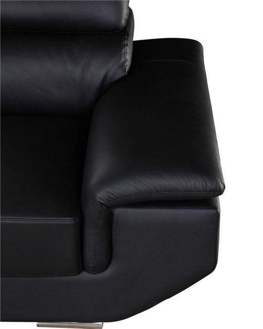 JVmoebel Sofa Stillvolle schwarze Sofagarnitur 3+2+1 Sitzer Set Couchen, Ma günstig online kaufen