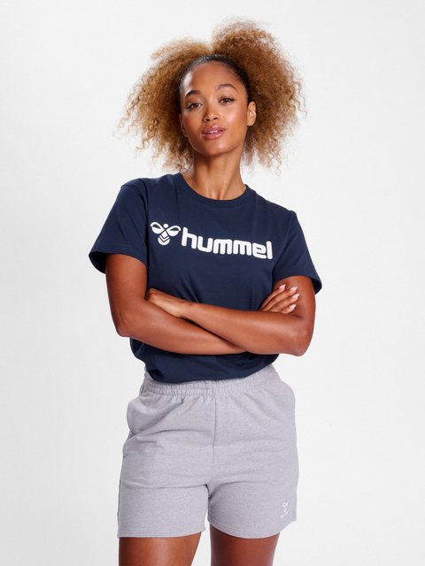 hummel T-Shirt T-Shirt Regular Fit Stretch Rundhalsausschnitt Logo 7929 in günstig online kaufen