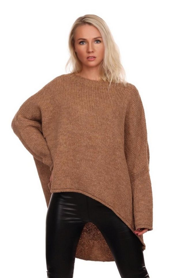 Charis Moda Strickpullover "Adriana" asymmetrischer Schnitt im Oversize Loo günstig online kaufen