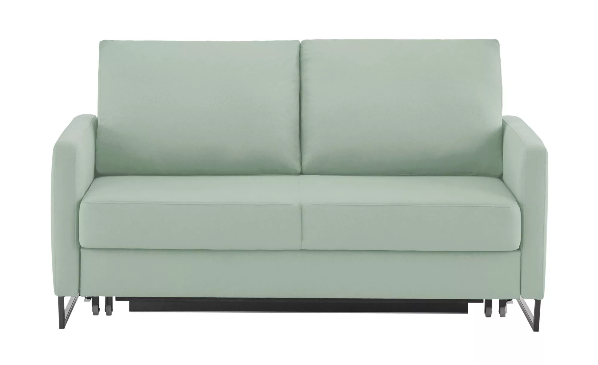 Schlafsofa - grün - 160 cm - 90 cm - 95 cm - Polstermöbel > Sofas > 2-Sitze günstig online kaufen