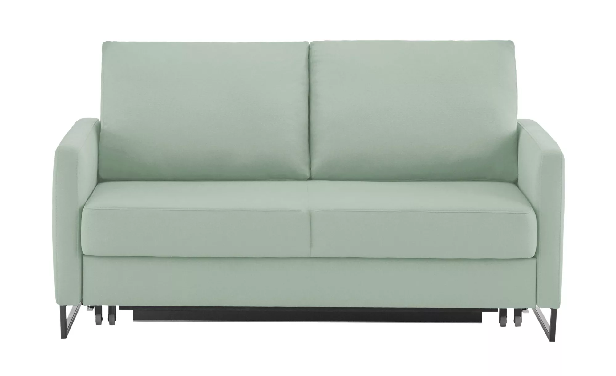 Schlafsofa aus Flachgewebe Fürth ¦ grün ¦ Maße (cm): B: 160 H: 90 T: 95.0 P günstig online kaufen