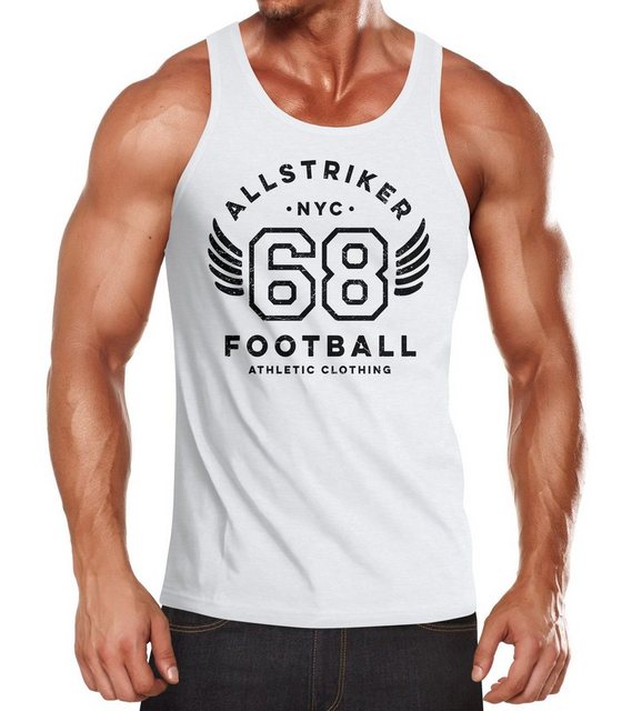 Neverless Tanktop Herren Tank-Top College Design Schriftzug NYC 68 Football günstig online kaufen