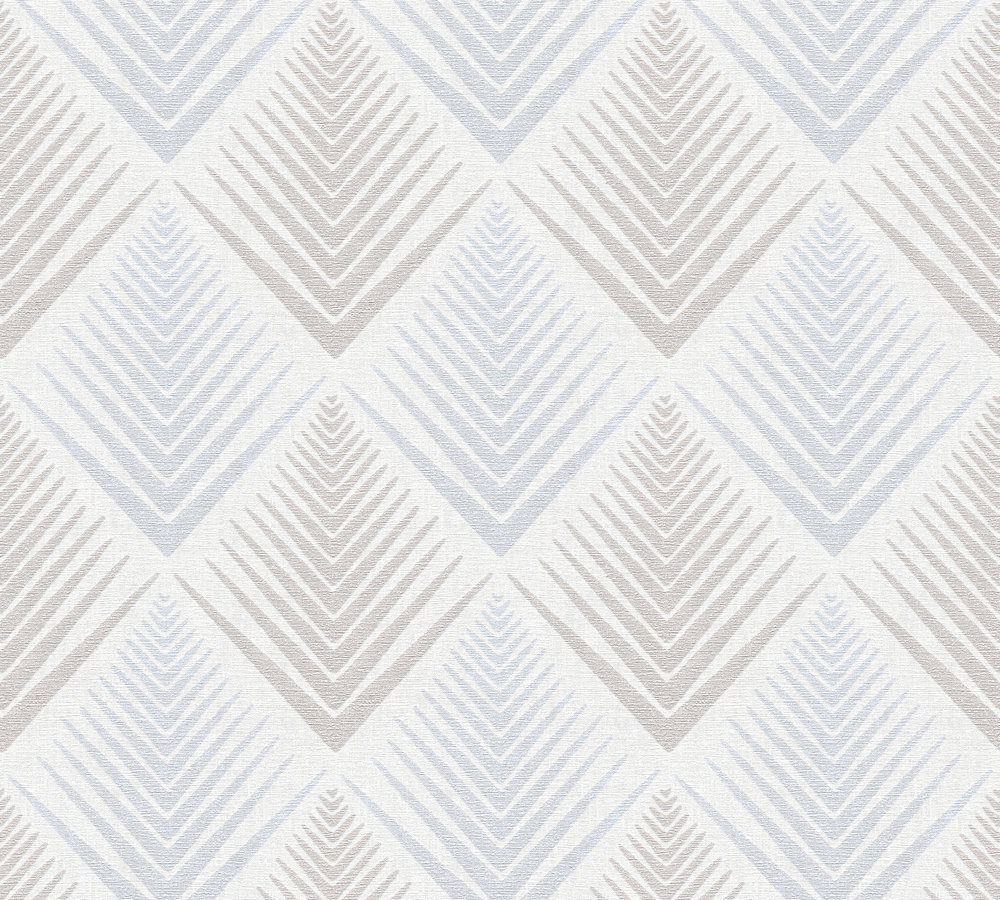Bricoflor Helle Vliestapete Geometrisch Moderne Tapete mit Rautenmuster in günstig online kaufen