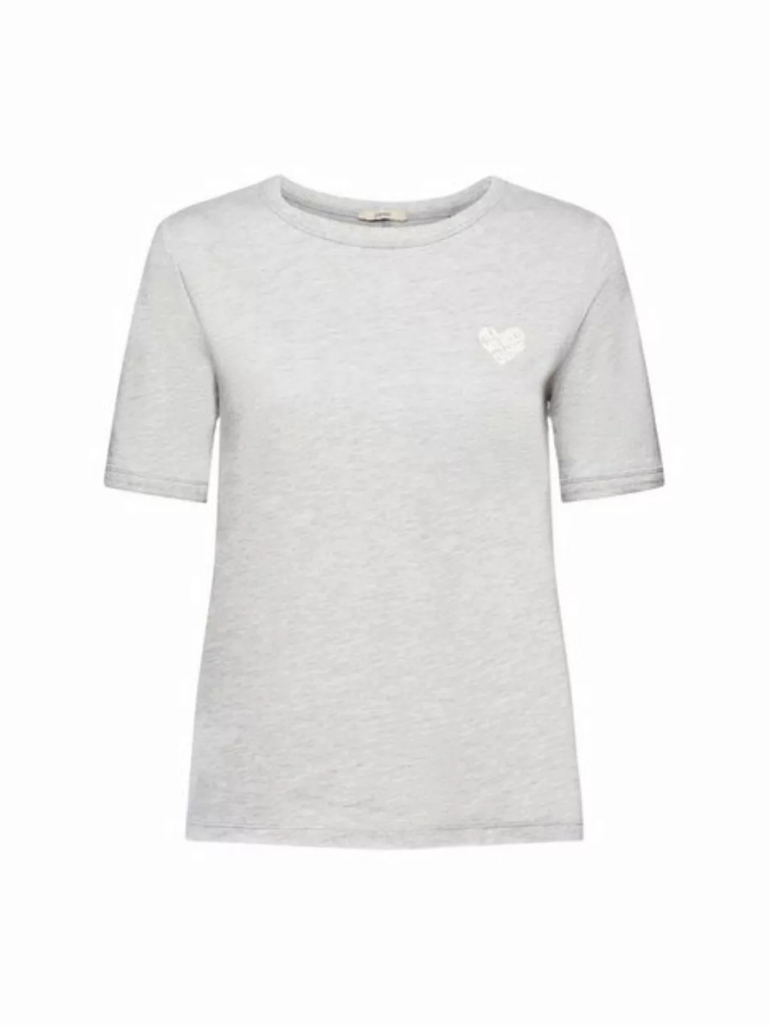 Esprit T-Shirt T-Shirt aus Baumwollmix, LENZING™ ECOVERO™ (1-tlg) günstig online kaufen