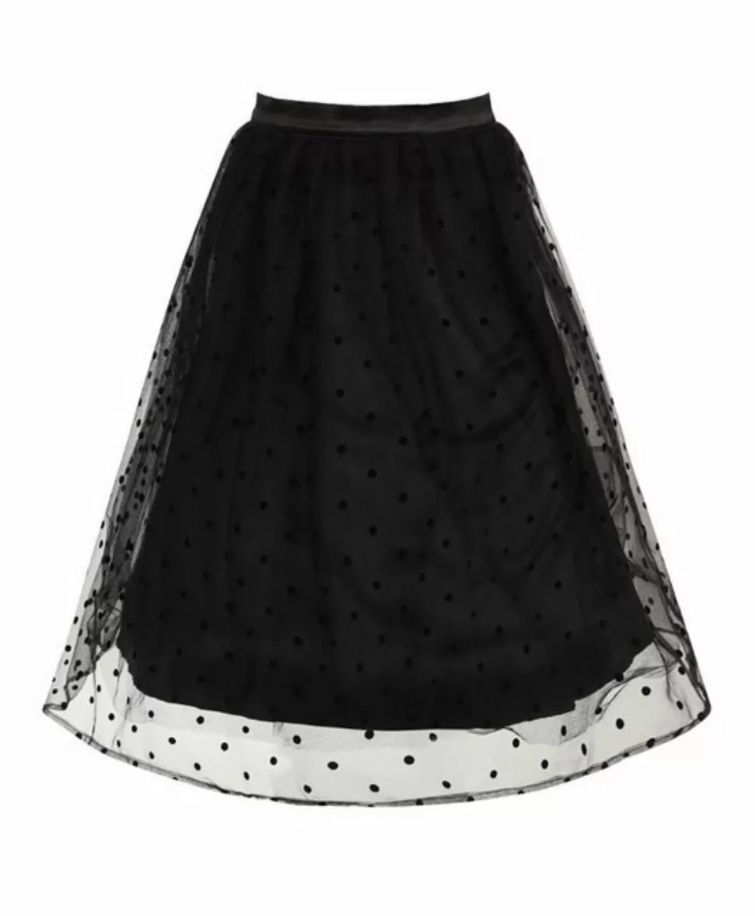 Hell Bunny A-Linien-Rock Amandine 50's Tüllrock Retro Vintage Skirt Spitze günstig online kaufen