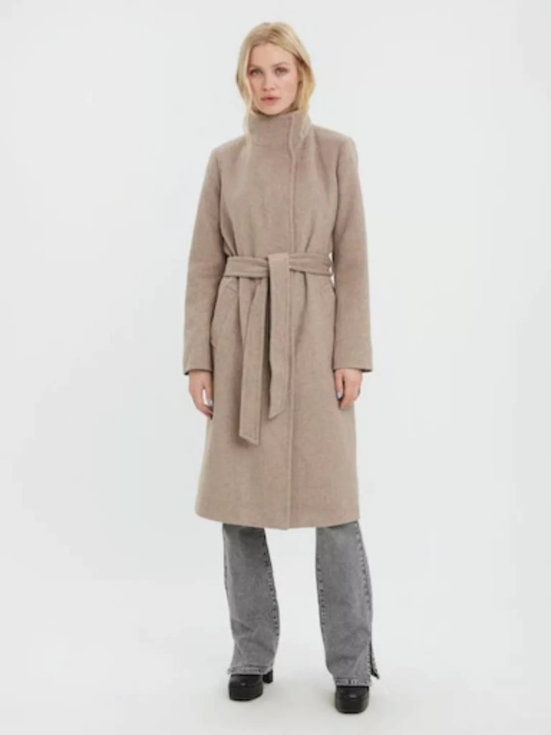 Vero Moda Langmantel VMTWODOPE VERA LONG WOOL COAT günstig online kaufen