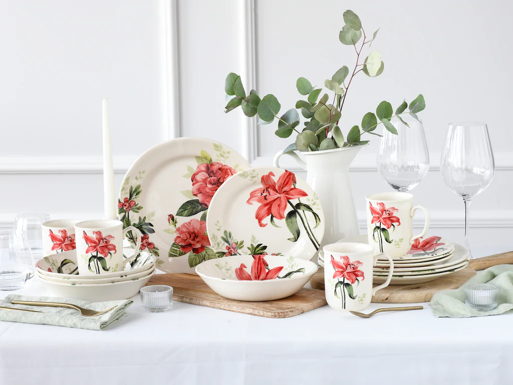 CreaTable Kombiservice ROSEMARY bunt Steingut 16 tlg. günstig online kaufen