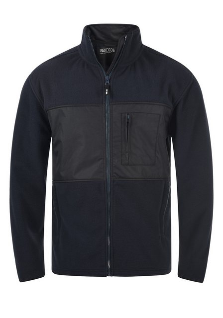 Indicode Fleecejacke IDBirch modische Herren Fleecejacke mit Stehkragen günstig online kaufen