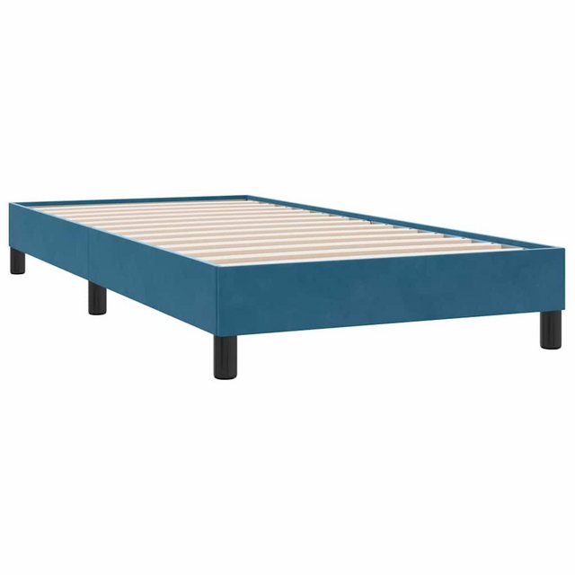 vidaXL Bett Boxspringbett ohne Matratze Dunkelblau 100x210 cm Samt günstig online kaufen