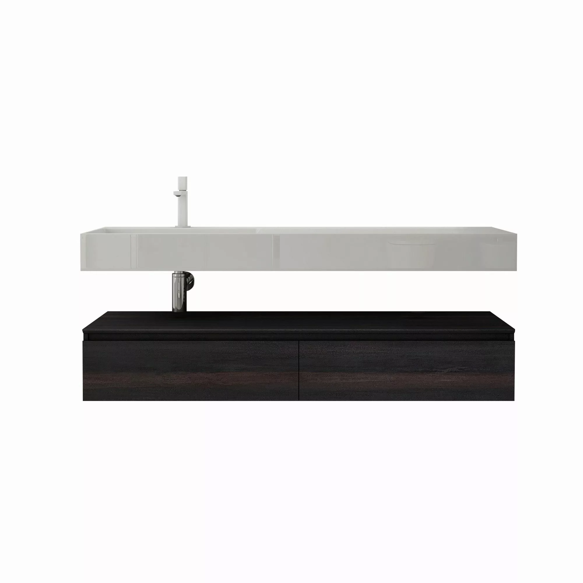 doporro Badmöbel-Set Waschtisch mit Unterschrank 150cm günstig online kaufen