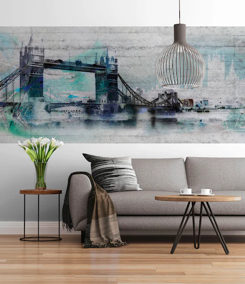 Komar Fototapete »London - Größe 368 x 127 cm«, bedruckt, Wohnzimmer, Schla günstig online kaufen