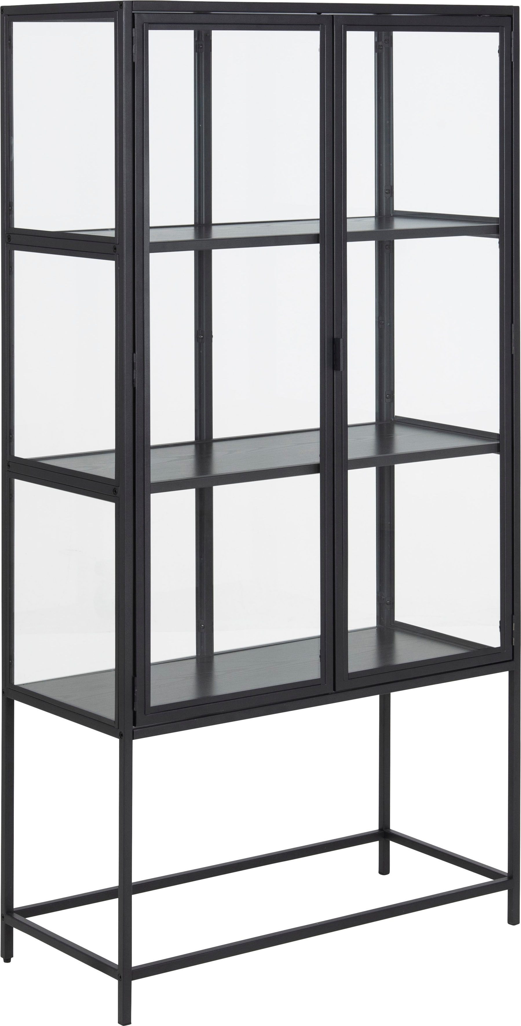 ACTONA GROUP Glasvitrine, mit Glastüren und Metallrahmen, 3 Einlegeböden, B günstig online kaufen