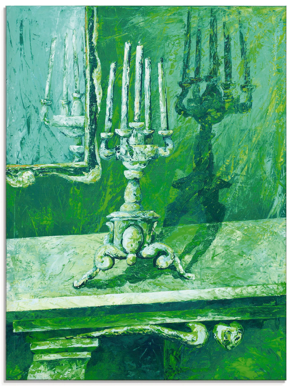 Artland Glasbild »Barocker Leuchter«, Innenarchitektur, (1 St.), in verschi günstig online kaufen