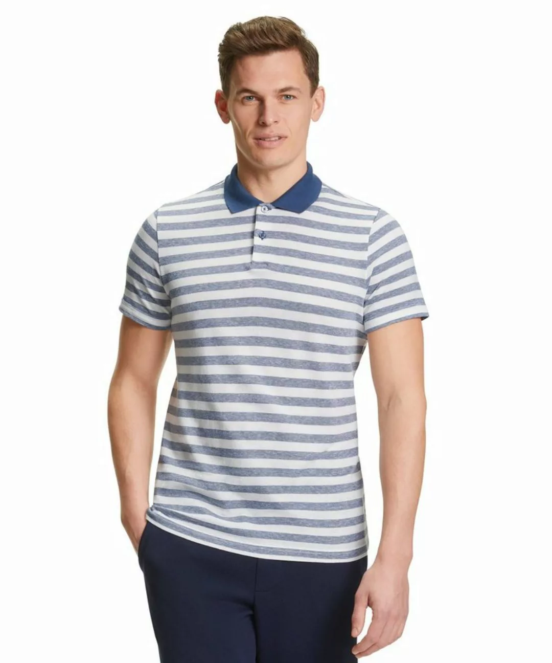 FALKE Poloshirt mit Leinenanteil günstig online kaufen