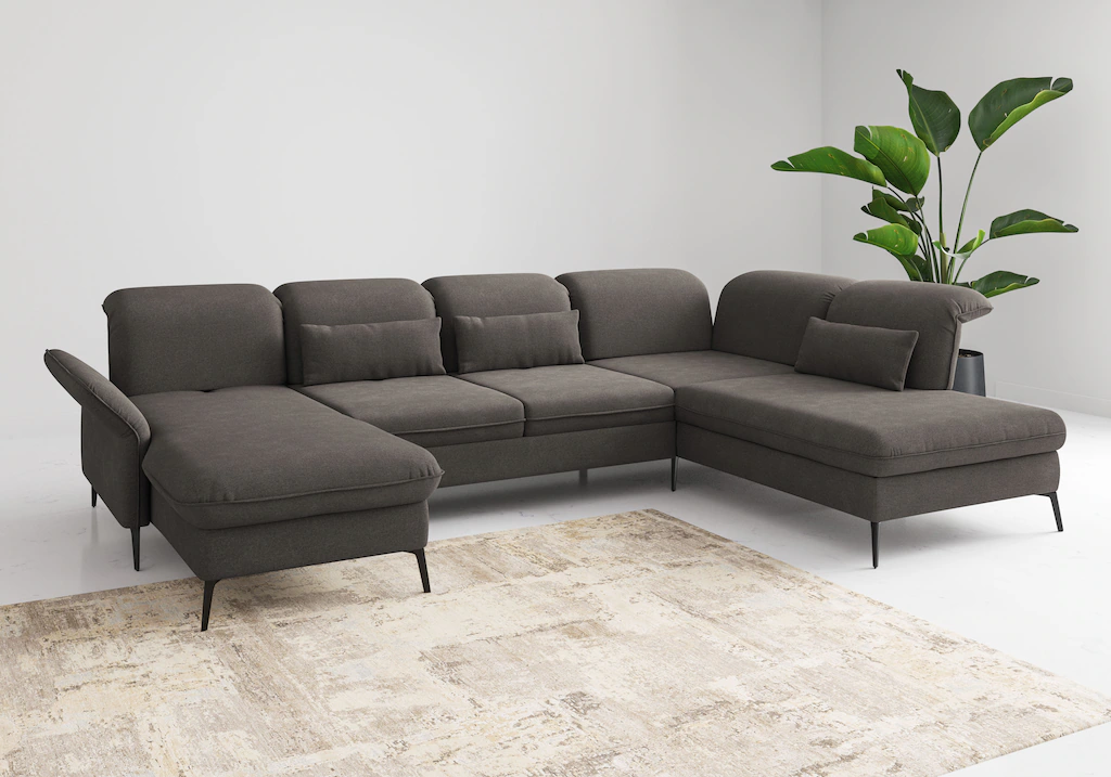 sit&more Wohnlandschaft "Emely", wahlweise mit Bettfunktion,Bettkasten,Kopf günstig online kaufen
