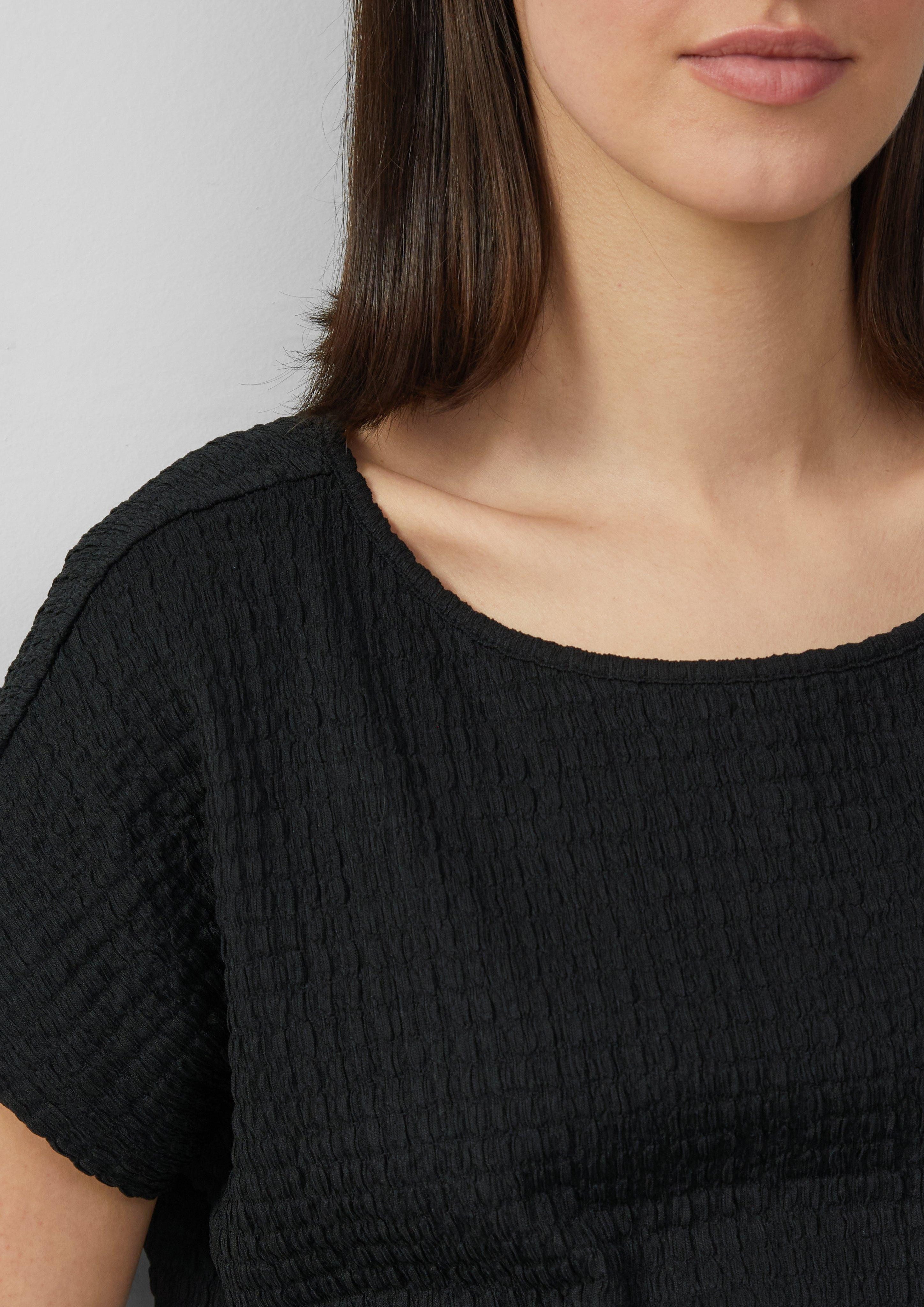 s.Oliver Shirttop Relaxed-Fit-Shirt in Struktur-Optik günstig online kaufen