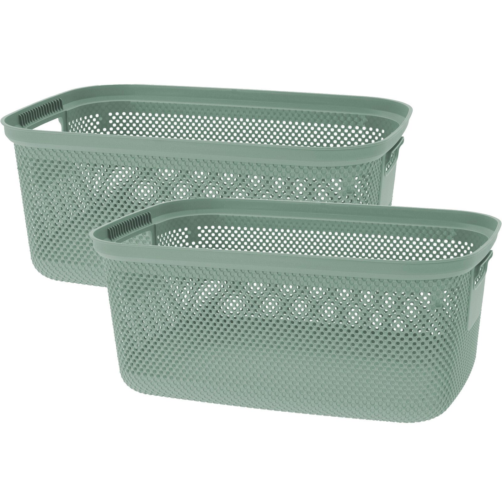 Koopman Wäschekorb Einkaufskorb Wäschewanne Korb Box günstig online kaufen