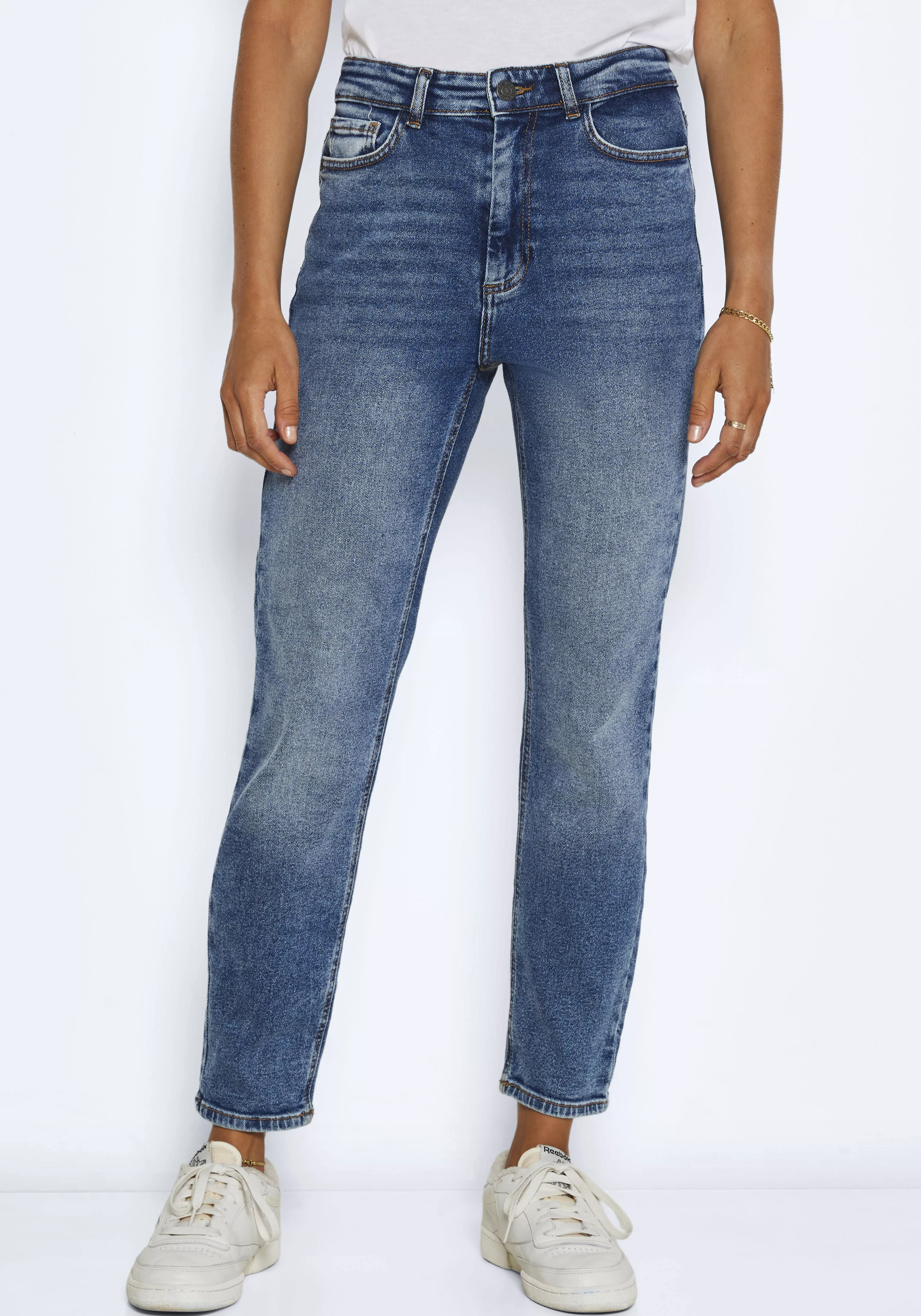 Noisy may Ankle-Jeans "NMMONI HW STRAGHT ANK JEANS AZ221DB NOOS" günstig online kaufen