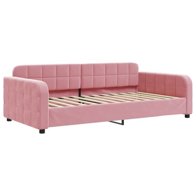 vidaXL Gästebett Tagesbett Rosa 100x200 cm Samt Gästebett Gästecouch Gästes günstig online kaufen