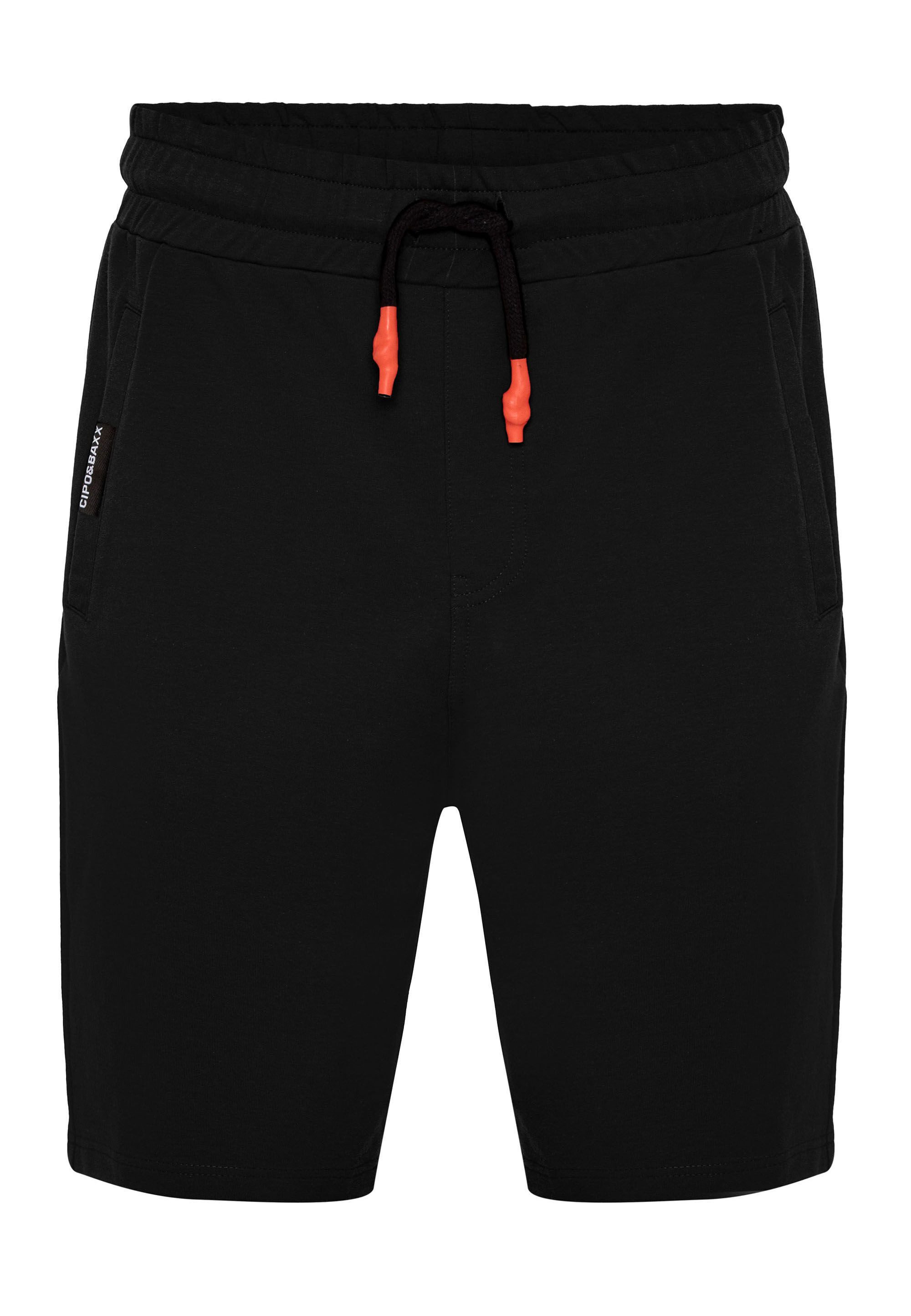 Cipo & Baxx Stoffhose "Shorts", elastischer Bund mit Kordelzug günstig online kaufen
