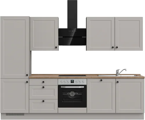 nobilia® Küchenzeile »"Cascada II"«, vormontiert, Breite 300 cm, Ausrichtun günstig online kaufen