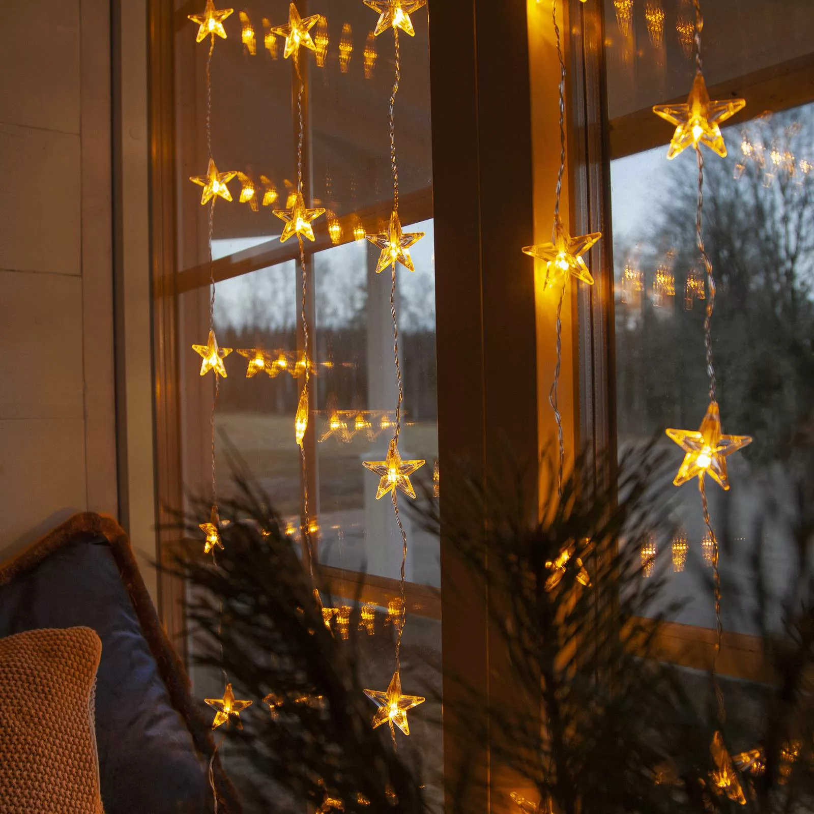 LED Lichtervorhang Star Curtain in Transparent 1W 52lm günstig online kaufen