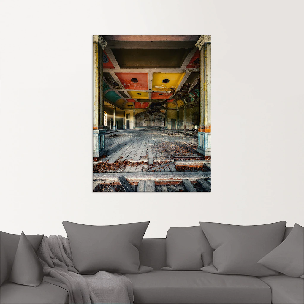 Artland Wandbild "Lost Place - Der letzte Tanz Tanzsaal", Gebäude, (1 St.), günstig online kaufen