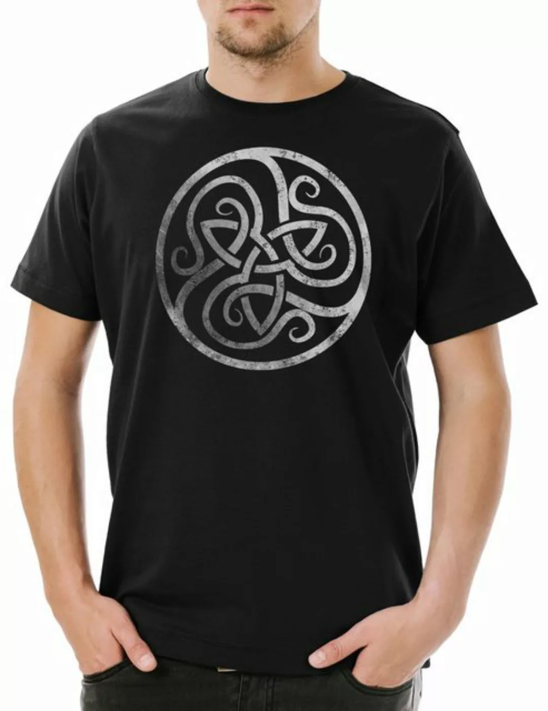 Urban Backwoods Print-Shirt Celtic Circle Herren T-Shirt Kelten Knoten Kelt günstig online kaufen