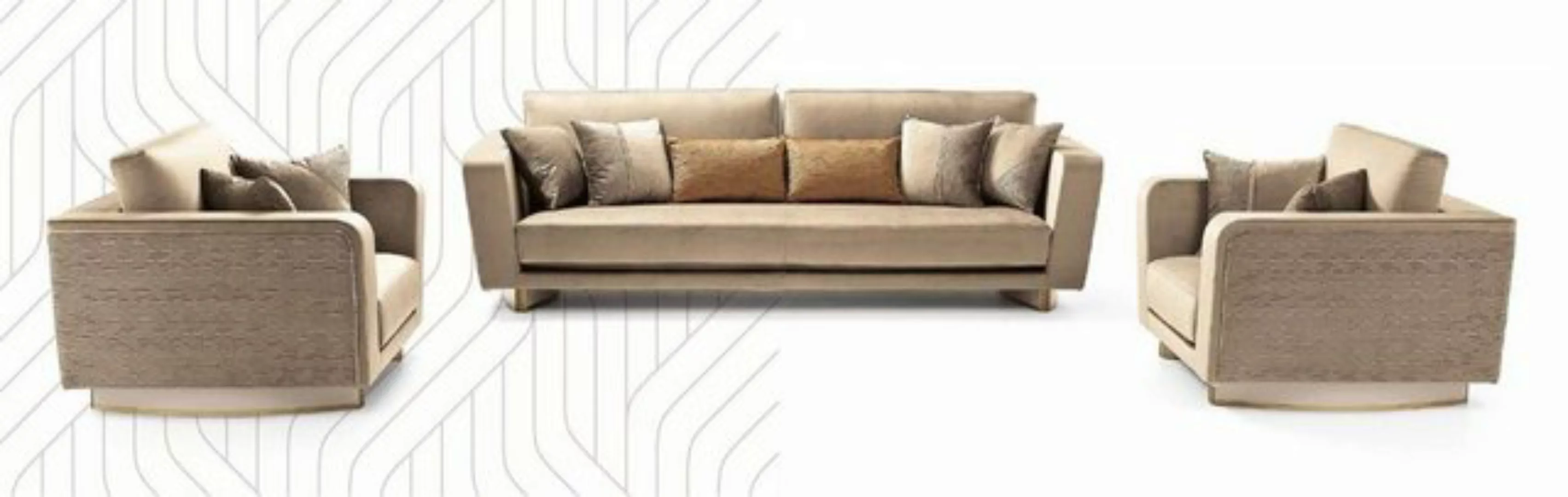 JVmoebel Sofa Sofagarnitur Luxus Möbel Couch Sofa Polster 3+2 Sitz Couchen günstig online kaufen