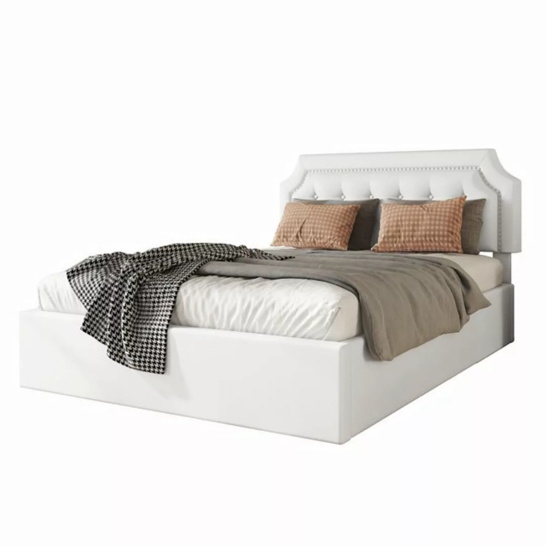 OKWISH Polsterbett hydraulisches Zwei-Wege-Bett, minimalistisches Design (S günstig online kaufen