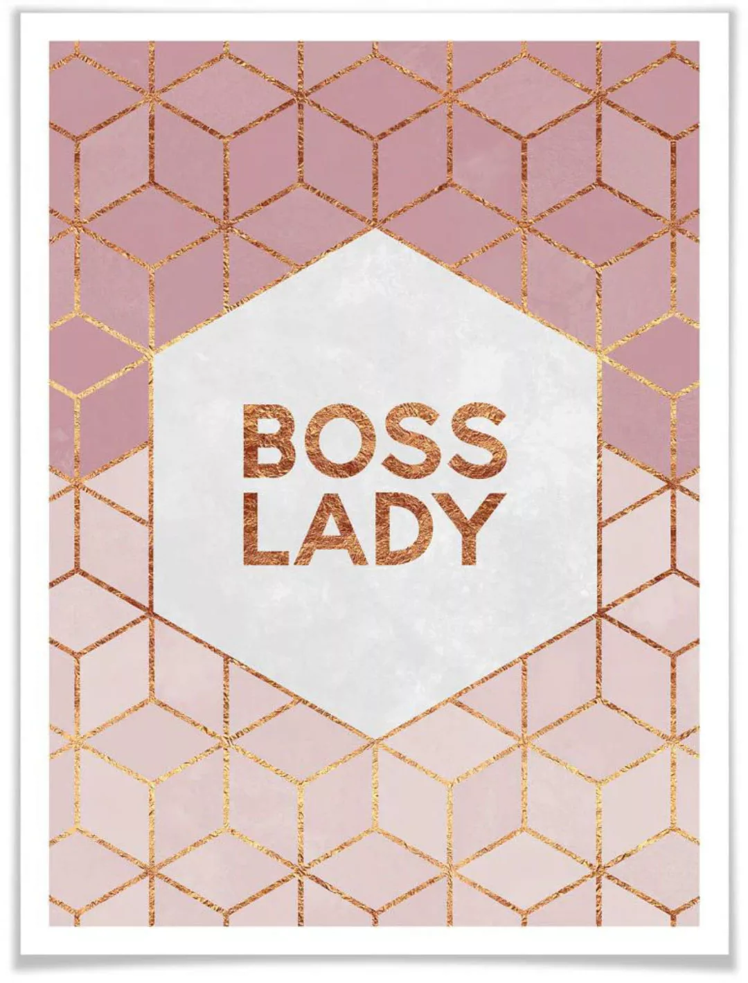 Wall-Art Poster "Boss Lady geometrische Deko", Personen, (1 St.) günstig online kaufen