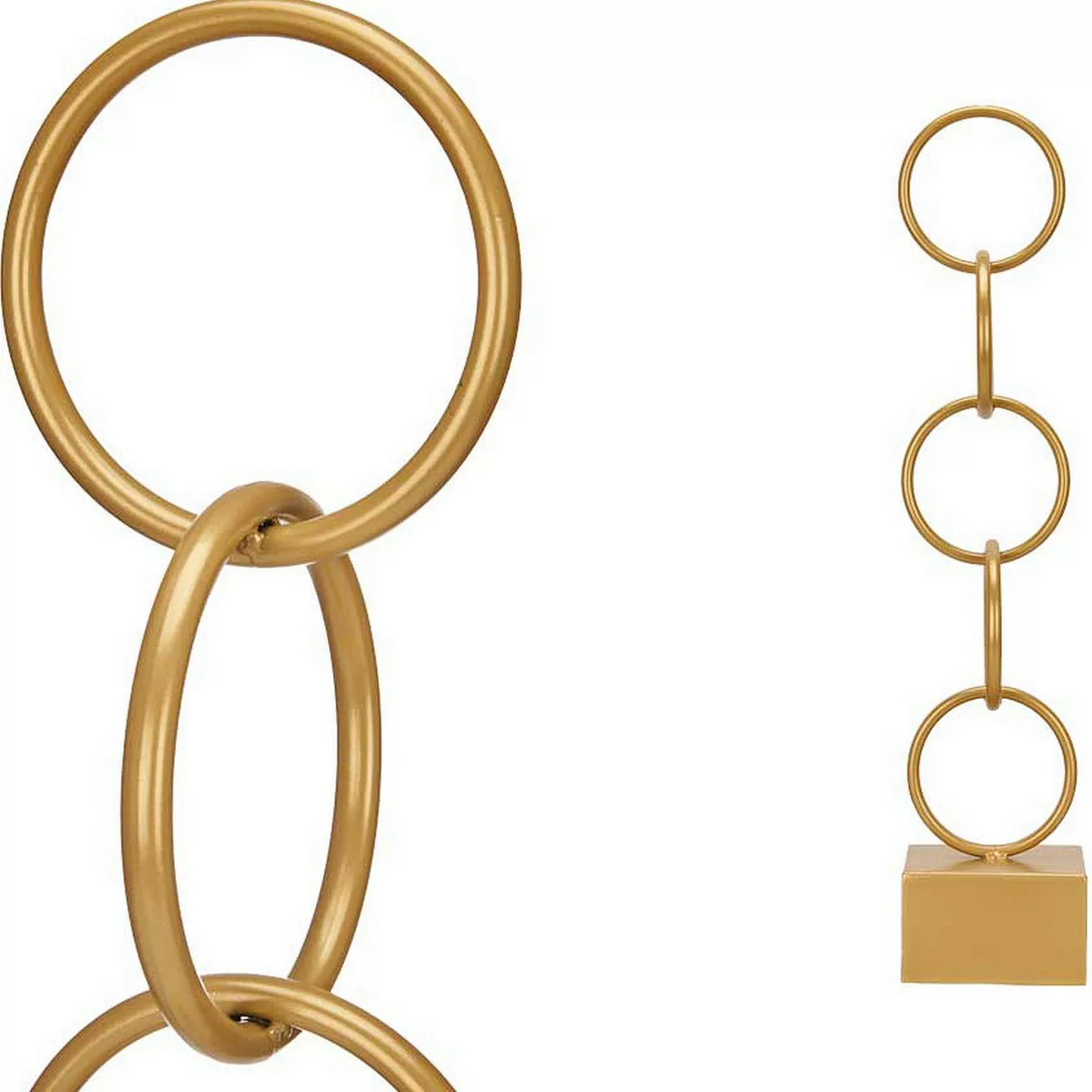 Deko-figur Ringe Golden Metall (12,5 X 60,5 X 12,5 Cm) günstig online kaufen