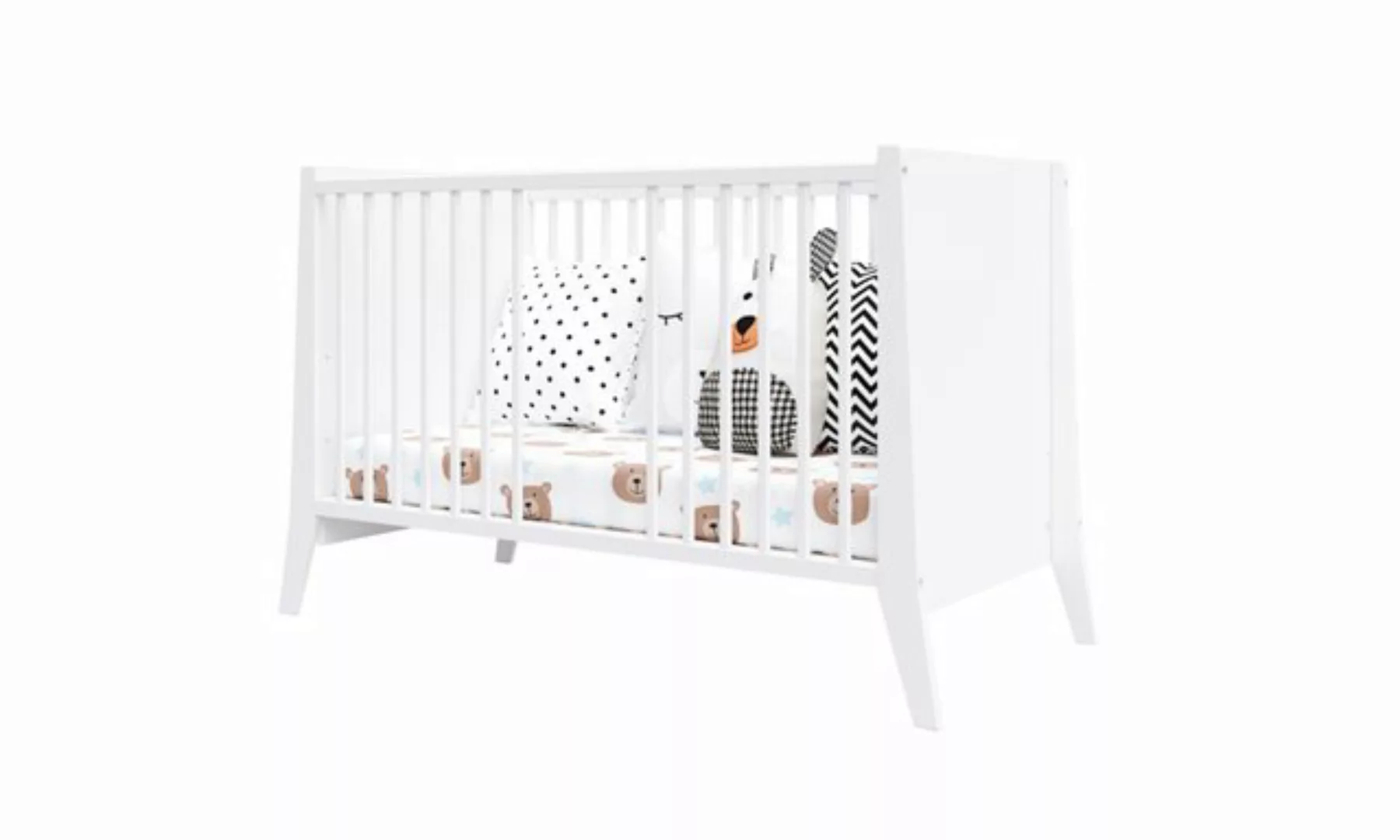 thematys Babybett 60x120cm Weiß oder Schwarz höhenverstellbar Kinderbett Ki günstig online kaufen