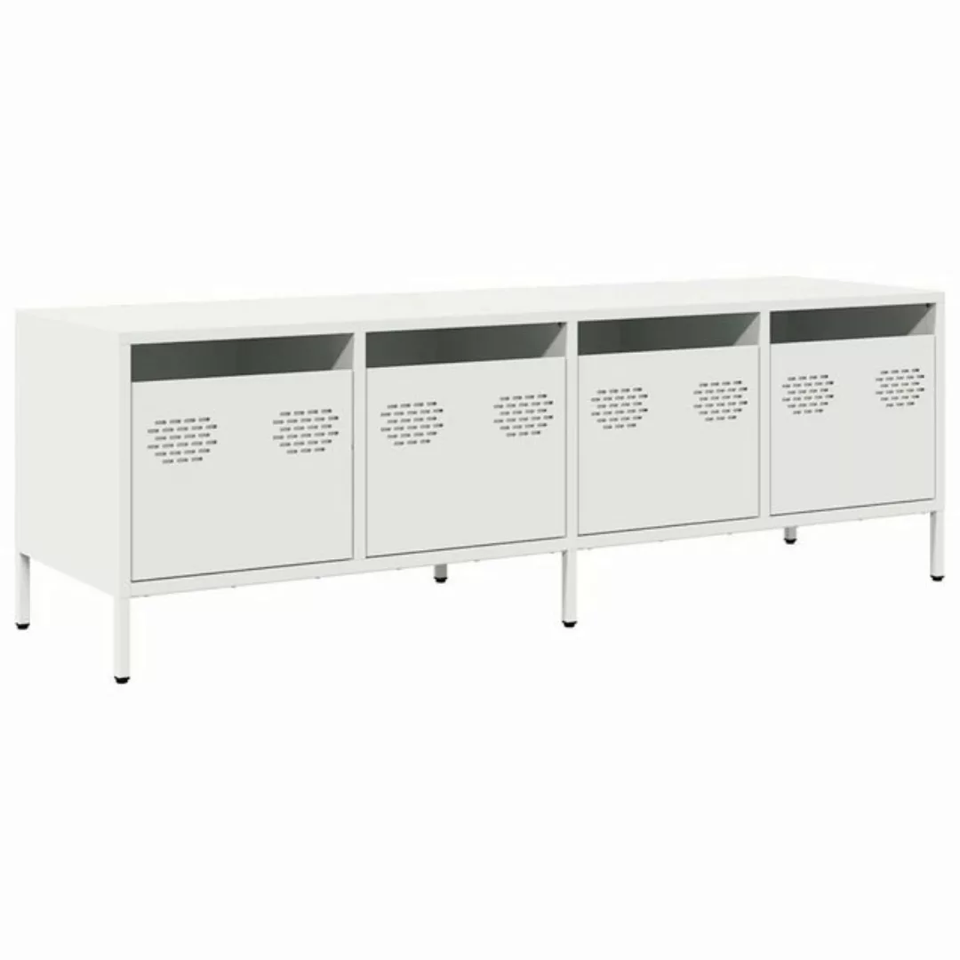 vidaXL TV-Schrank TV-Schrank Weiß 135x39x43,5 cm Kaltgewalzter Stahl (1-St) günstig online kaufen